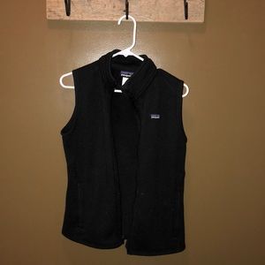 Women’s black Patagonia vest.